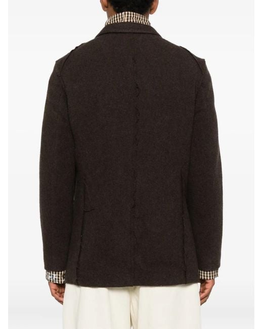 Undercover Black Button Single-Breasted Blazer for men