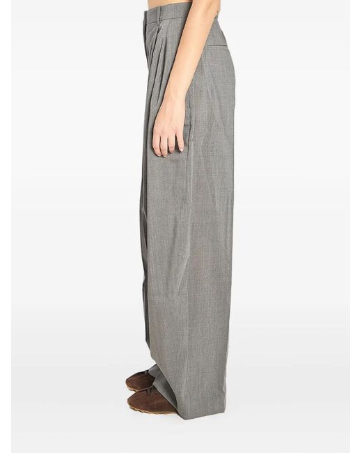 Jacquemus Gray High-Waisted Pants