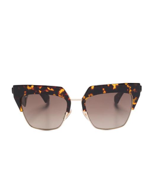 Etro Club トータスシェル ジオメトリック サングラス Brown