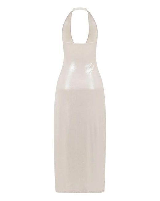 SANA OSMANI White Ilisa Midi Dress
