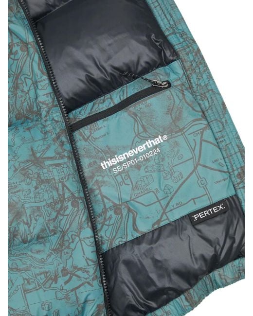 Thisisneverthat Blue Pertex Down Jacket for men