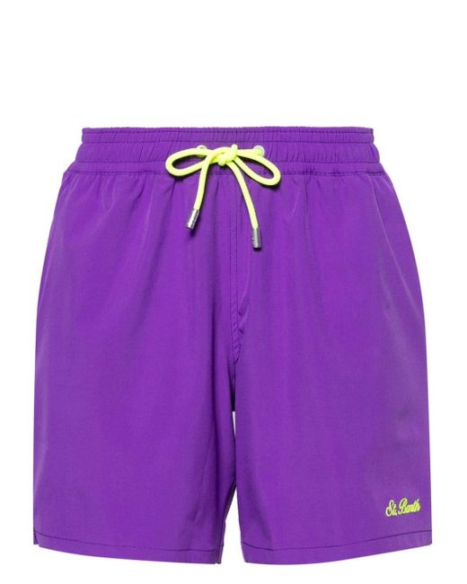 Mc2 Saint Barth Purple Comfort Swim Shorts for men