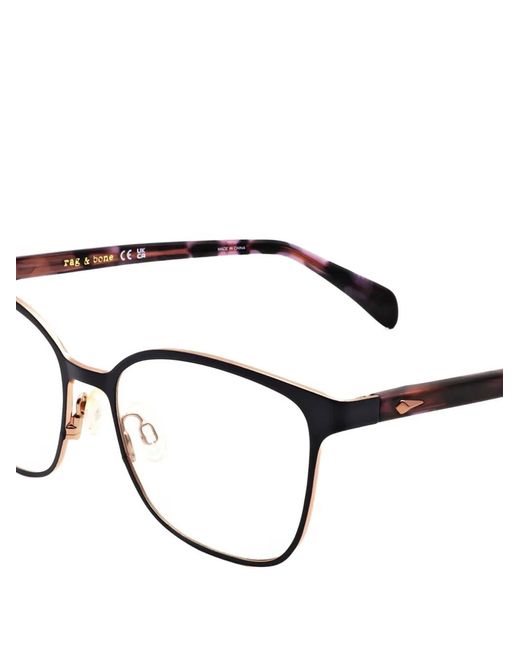 Rag & Bone Black Geometric-Frame Glasses