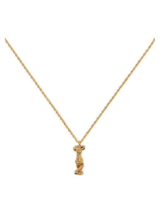Loveness Lee Metallic L Alphabet Necklace