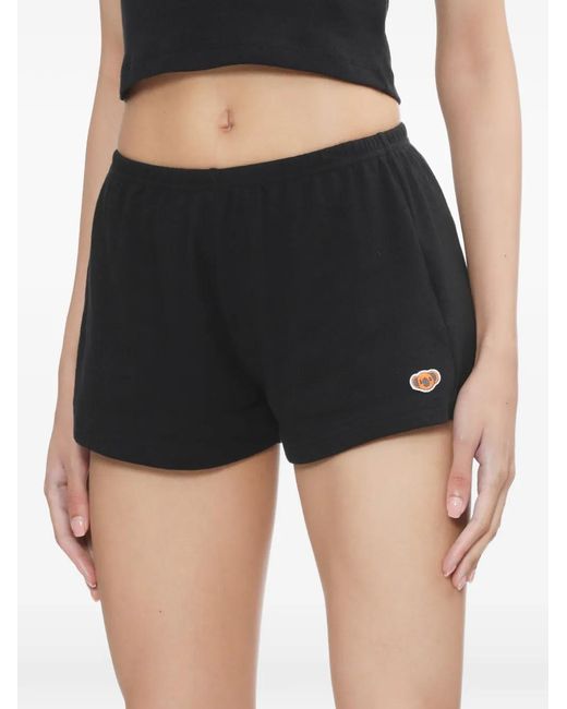 AAPE BY A BATHING AP Black Elasticated Logo Shorts