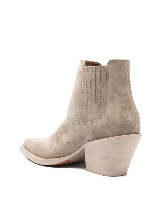Paris Texas Natural Suede Pumps