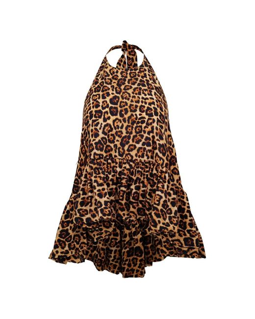 Azeeza Brown Winston Silk Top