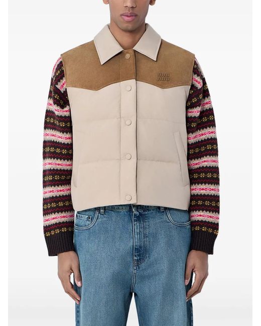 Miu Miu Blue Snap-Button-Fastening Gilet for men