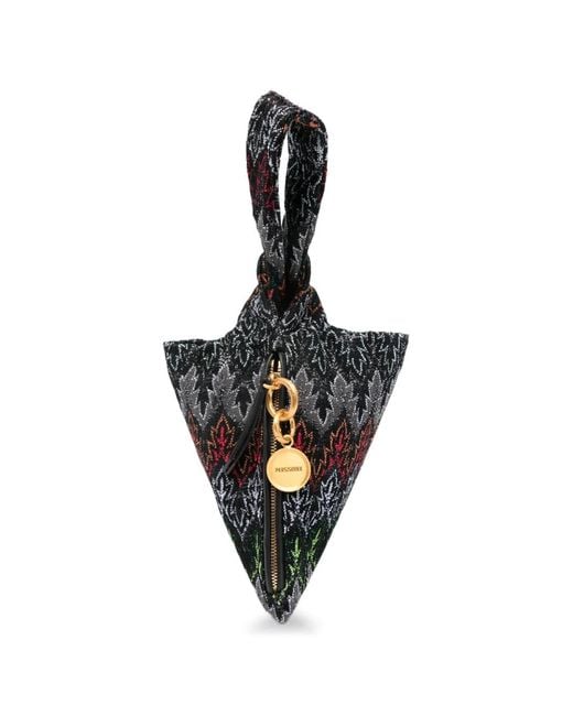 Missoni Black Raschel Pinetto Lurex Tote Bag