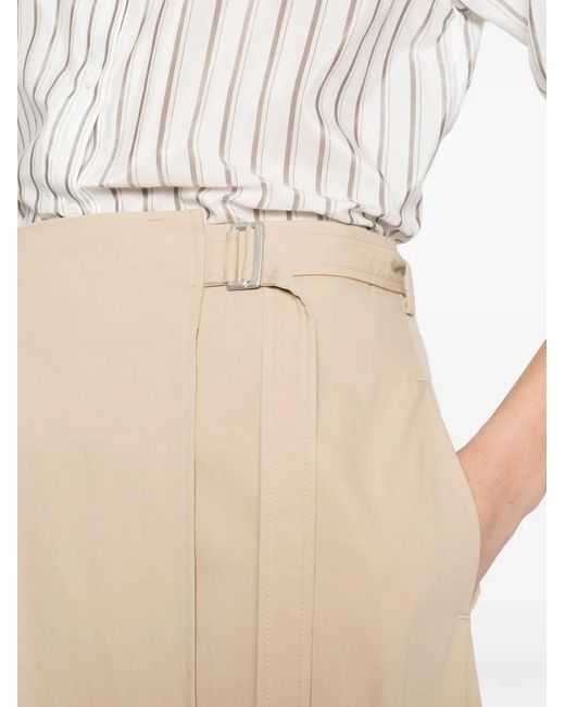 Peserico Natural A-Line Midi Skirt
