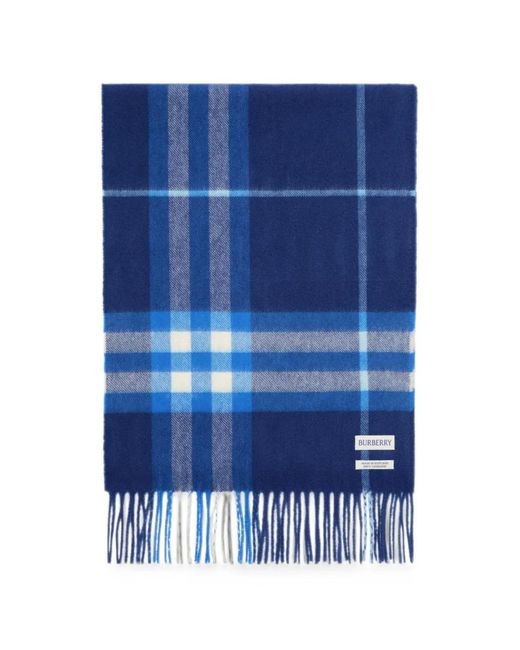 Patterned Scarf Burberry en coloris Blue