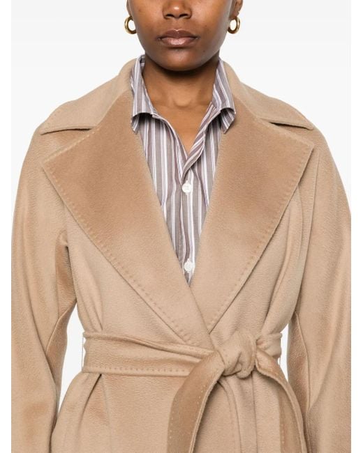 Max Mara Natural Wool Midi Coat