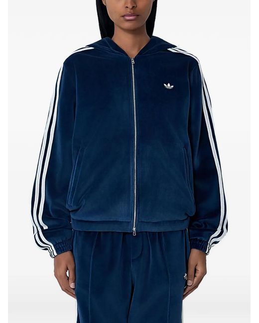 Wales Bonner Blue X Adidas Zip-Up Hoodie