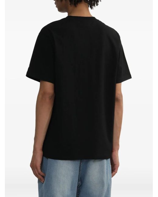 KTZ Black Rhinestone-Embellished Logo T-Shirt for men
