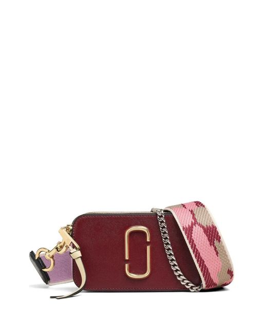 Marc Jacobs Purple Sac À Bandoulière Snapshot Colour Block En Cuir
