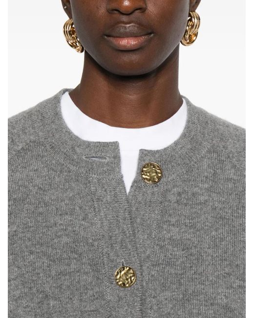 Cardigan En Laine À Poche Totême en coloris Gray