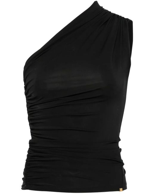 Elisabetta Franchi ワンショルダー トップ Black