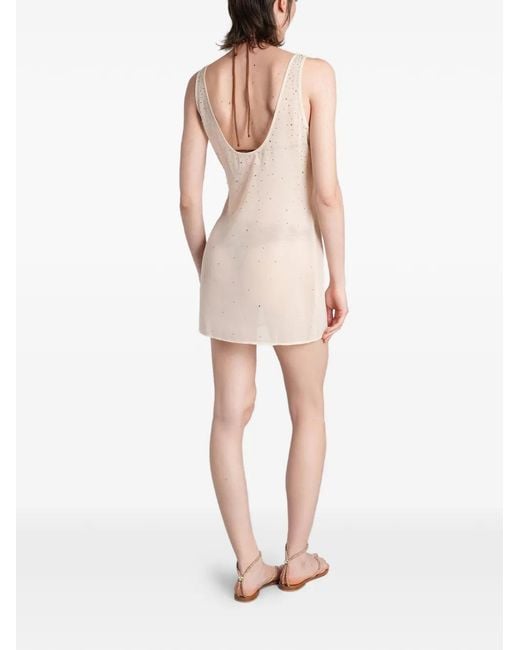 Mc2 Saint Barth White Raya Mini Dress