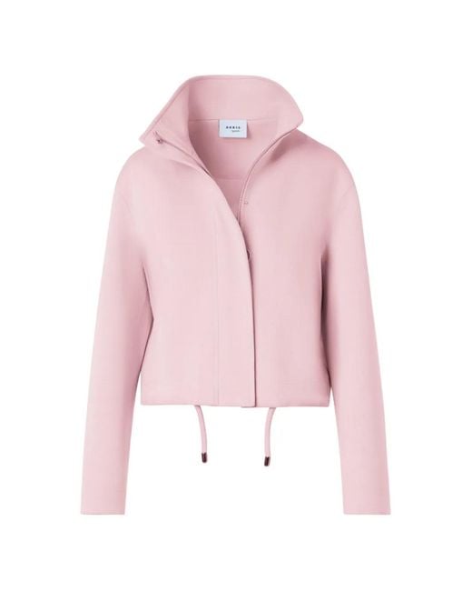 Akris Punto Pink Veste Asymétrique À Lien De Resserrage