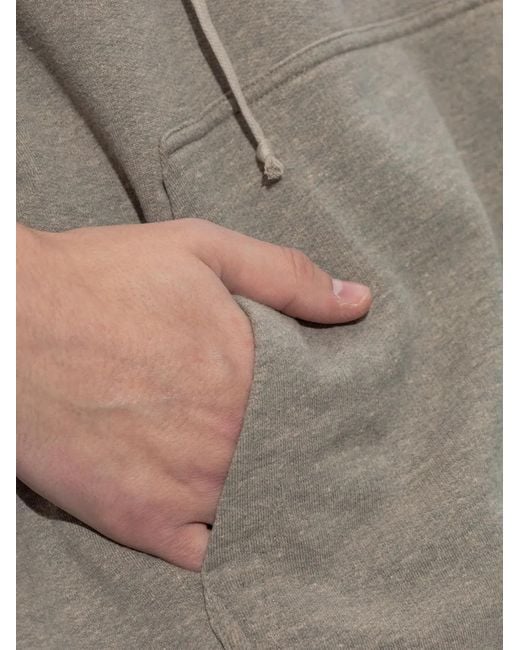 Rick Owens Natural Hun Drawstring Hoodie for men