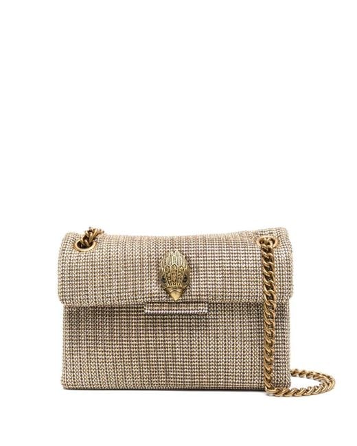 Kurt Geiger Natural Mini Kensington Crystal-Embellished Crossbody Bag
