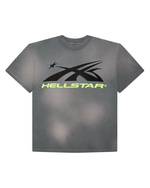 HELLSTAR Gray Sports Core Logo Gel T-Shirt for men
