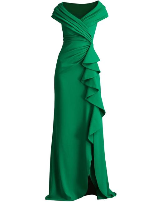 Tadashi Shoji Green Talise Gown