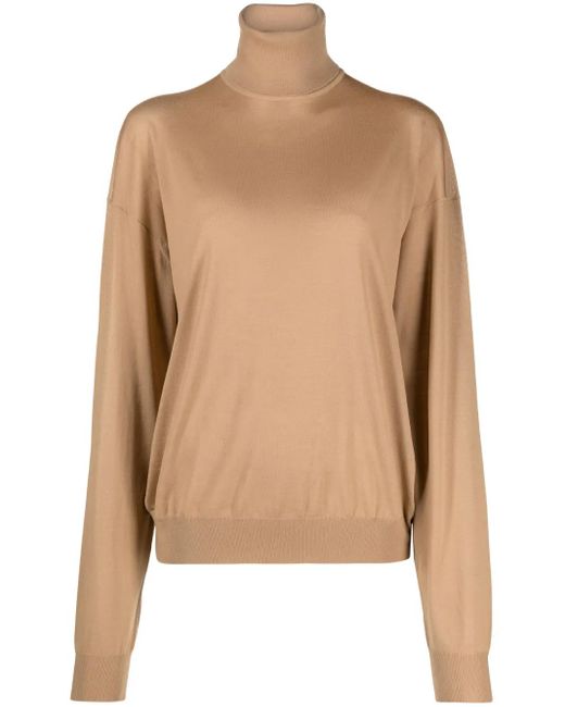 Saint Laurent Natural Turtlenecks