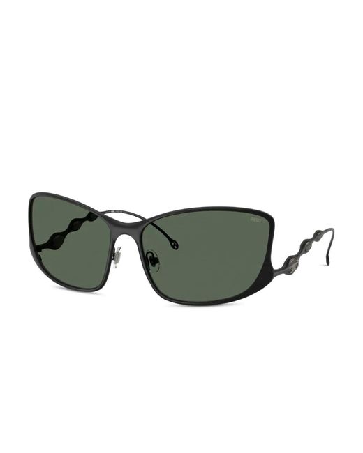 DIESEL Green Geometric-Frame Sunglasses
