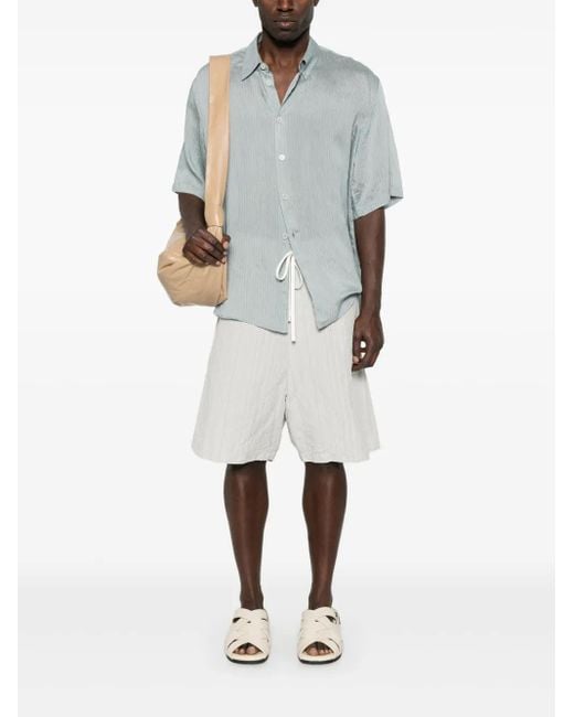 Forme D'expression White Striped Shorts for men