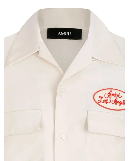 Camicia Con Applicazioni di Amiri in White da Uomo