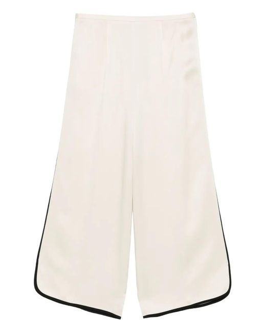 Forte_forte White Cropped Trousers