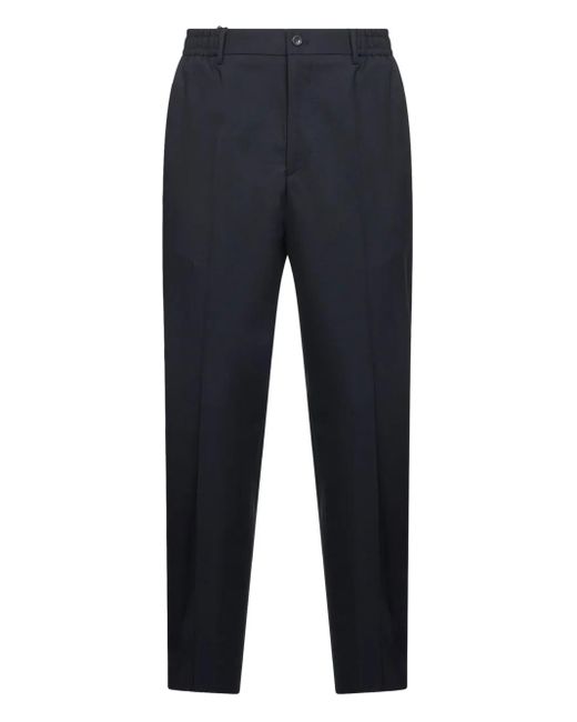Tagliatore Blue Stretch Virgin Wool Blend Garcon Trousers for men
