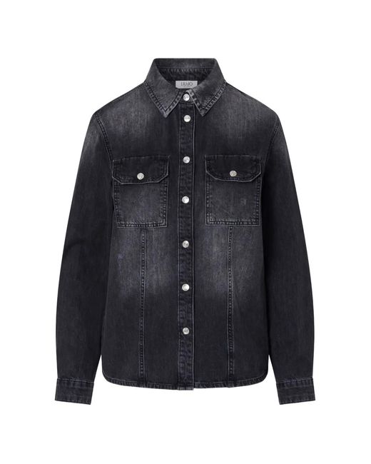 Liu Jo Blue Slim Fit Denim Shirt