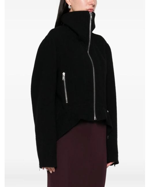 Rick Owens Black Zip-Up Jacket
