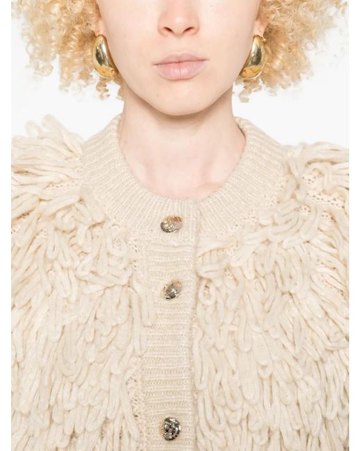 Liu Jo Natural Fringed Jacket