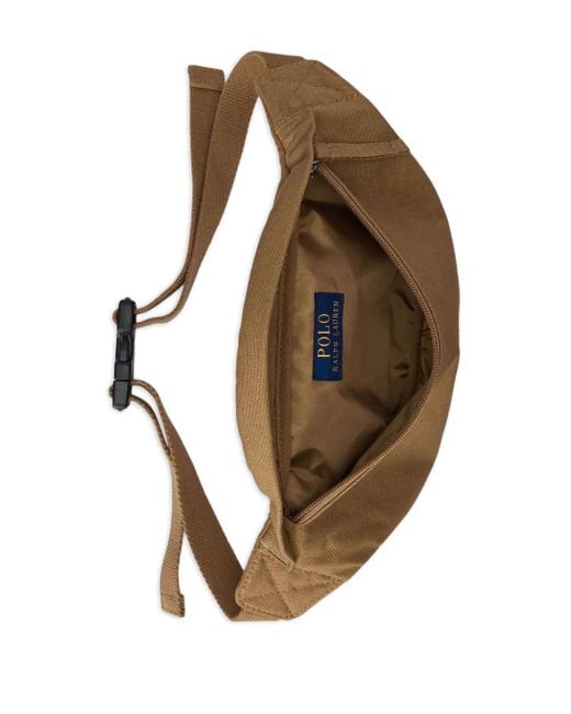 Polo Ralph Lauren Brown Embroidered-Logo Belt Bag for men