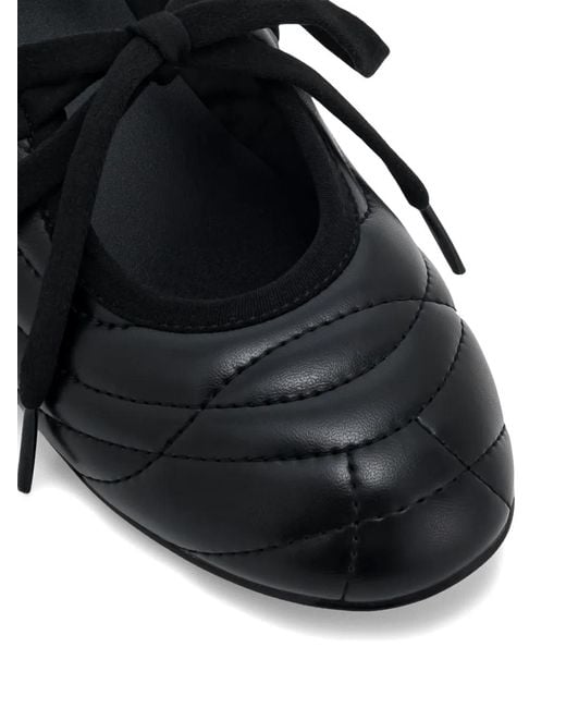 JW PEI White Ballerines Erika À Lacets