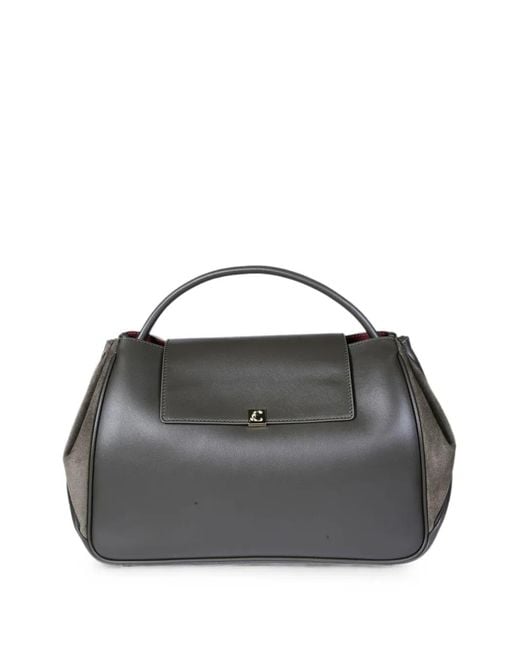 Coccinelle Black Pansy Leather Cross Body Bag