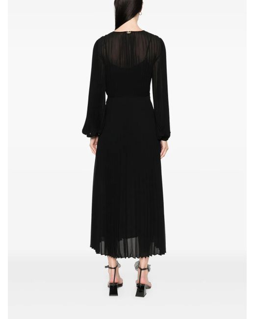 Twinset プリーツ ドレス Black
