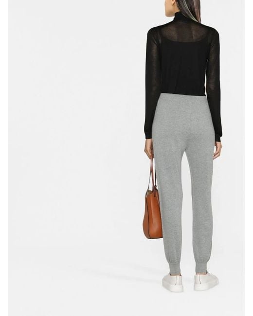 Fabiana Filippi Gray Drawstring Tracksuit Bottoms