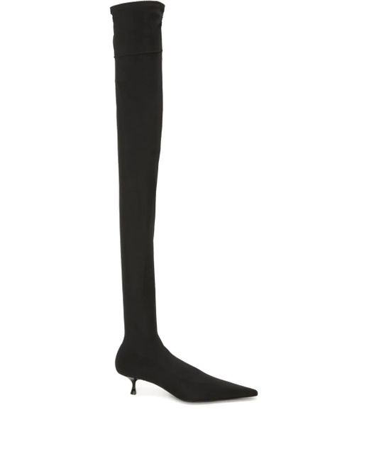 Victoria Beckham Black Sloan Stiefel mit spitzer Kappe 45mm