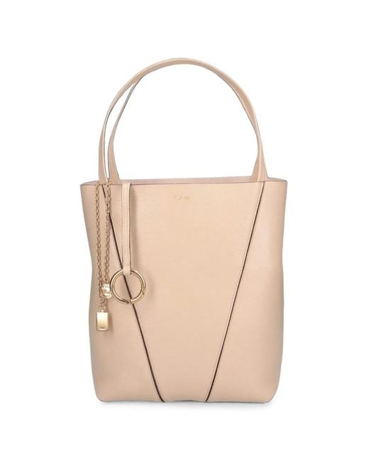 Borsa Tote Spin di Chloé in White