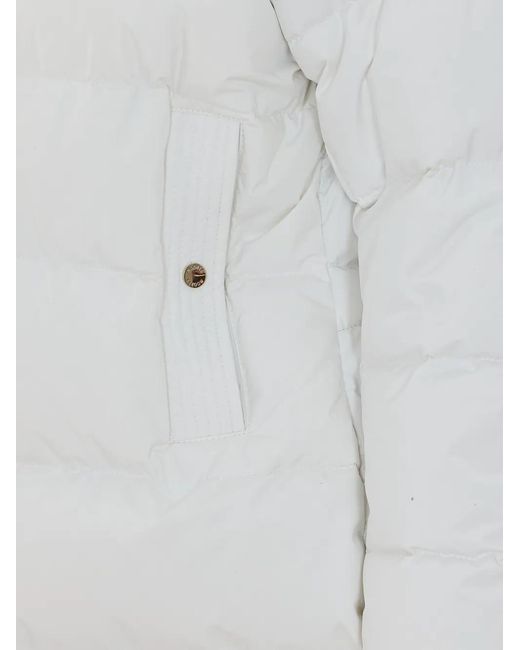 Moorer White Klie Hooded Down Coat