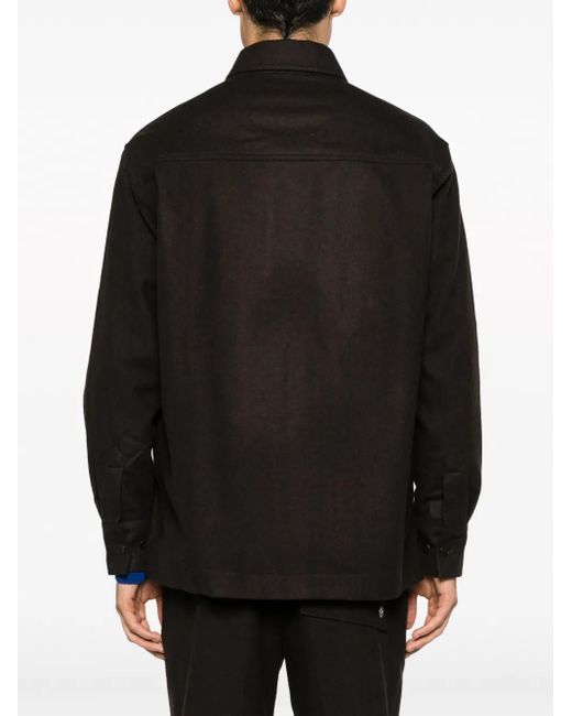 Etudes Studio Liberte Flanellen Shirt in het Black