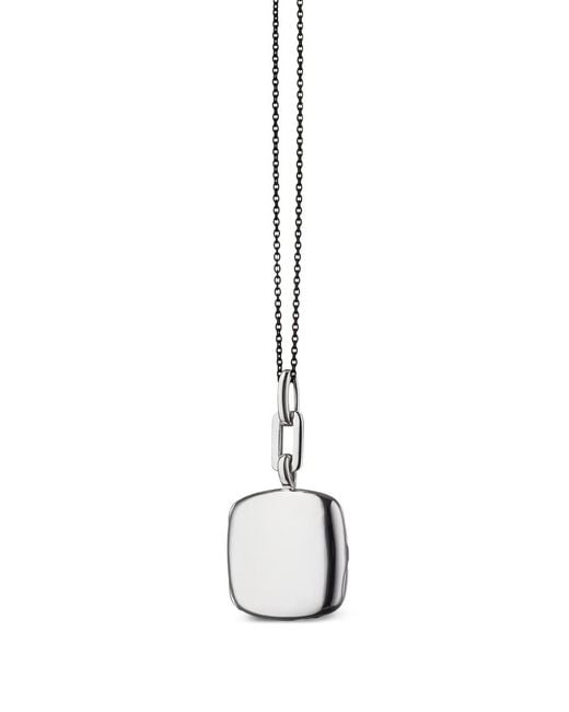 Monica Rich Kosann White Viv Locket Necklace