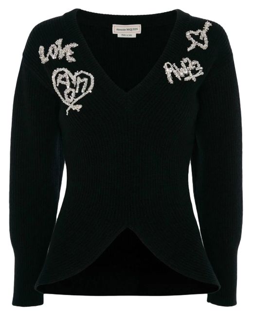 Alexander McQueen Black Oberteil Mit Gürtel