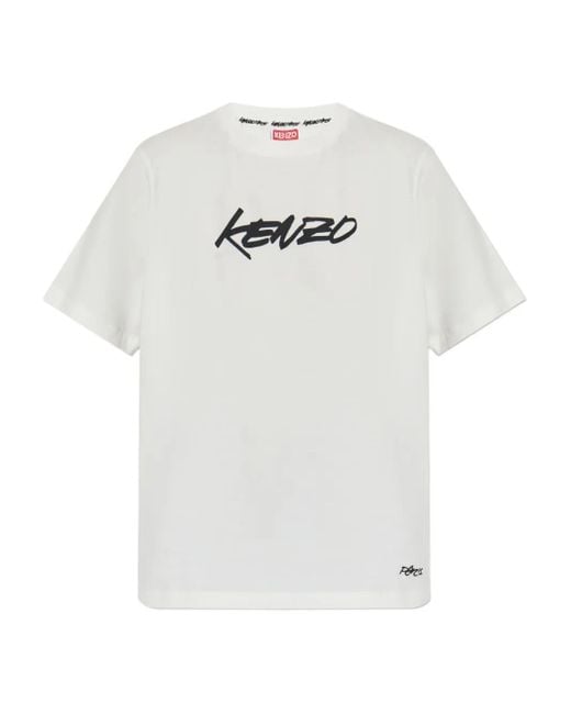 KENZO White Logo T-Shirt