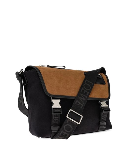 Loewe Mittelgroße Flex Kuriertasche Aus Canvas in Black für Herren