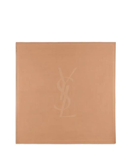 Saint Laurent Natural Cassandre Square Scarf